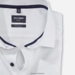 Giyim OLYMP Luxor modern kesim, iş gömleği, global kent, beyaz PL4DLH920 - Görsel 2