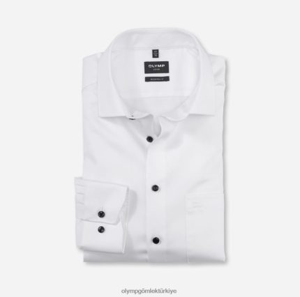 Giyim OLYMP Luxor modern kesim, iş gömleği, global kent, beyaz PL4DLH954
