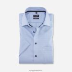 Giyim OLYMP Luxor modern kesim, iş gömleği, global kent, bleu PL4DLH1058
