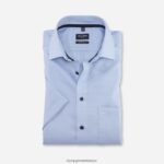 Giyim OLYMP Luxor modern kesim, iş gömleği, global kent, bleu PL4DLH1058