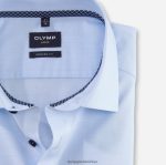 Giyim OLYMP Luxor modern kesim, iş gömleği, global kent, bleu PL4DLH1207 - Görsel 2