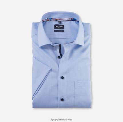 Giyim OLYMP Luxor modern kesim, iş gömleği, global kent, bleu PL4DLH1227
