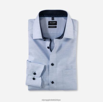 Giyim OLYMP Luxor modern kesim, iş gömleği, global kent, bleu PL4DLH1282