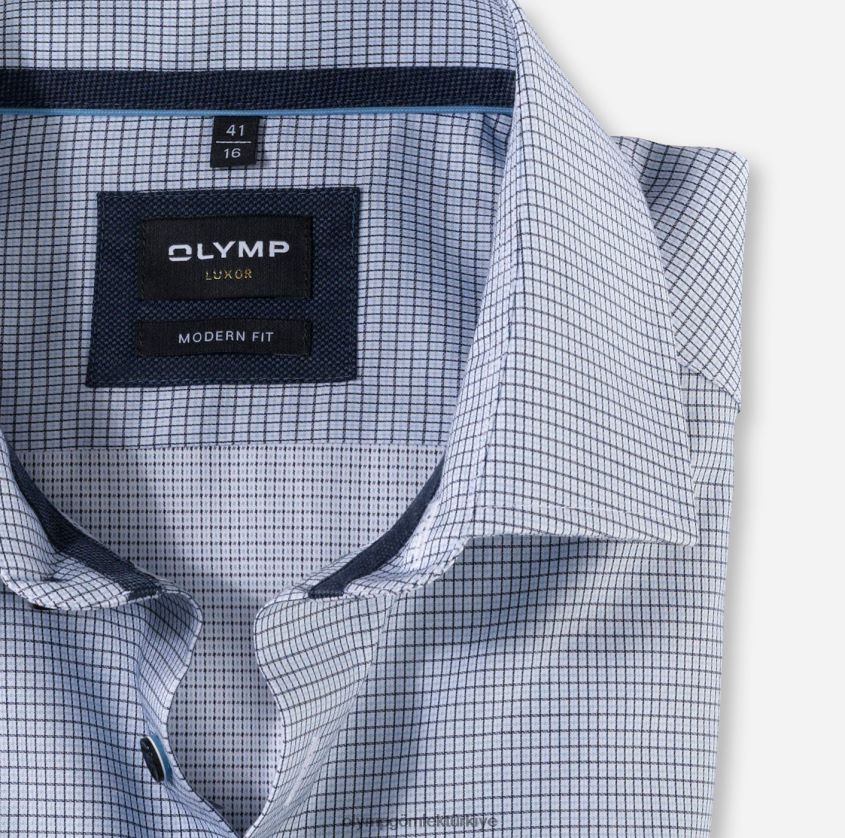 Giyim OLYMP Luxor modern kesim, iş gömleği, global kent, bleu PL4DLH1292 - Görsel 2