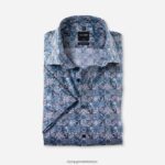 Giyim OLYMP Luxor modern kesim, iş gömleği, global kent, bleu PL4DLH1361