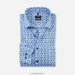 Giyim OLYMP Luxor modern kesim, iş gömleği, global kent, bleu PL4DLH948