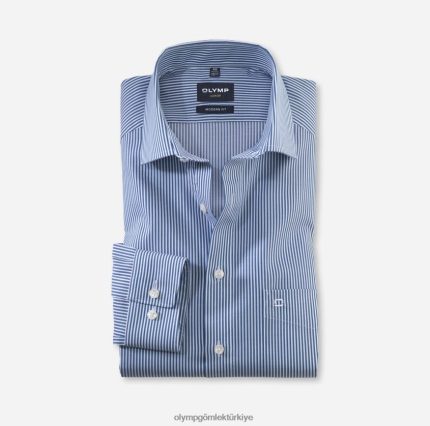 Giyim OLYMP Luxor modern kesim, iş gömleği, global kent, deniz PL4DLH1031
