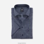 Giyim OLYMP Luxor modern kesim, iş gömleği, global kent, deniz PL4DLH1157