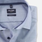 Giyim OLYMP Luxor modern kesim, iş gömleği, global kent, deniz PL4DLH1240 - Görsel 2