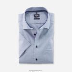 Giyim OLYMP Luxor modern kesim, iş gömleği, global kent, deniz PL4DLH1240
