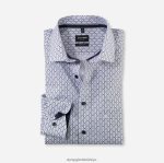Giyim OLYMP luxor modern kesim, iş gömleği, global kent, doğal PL4DLH1162