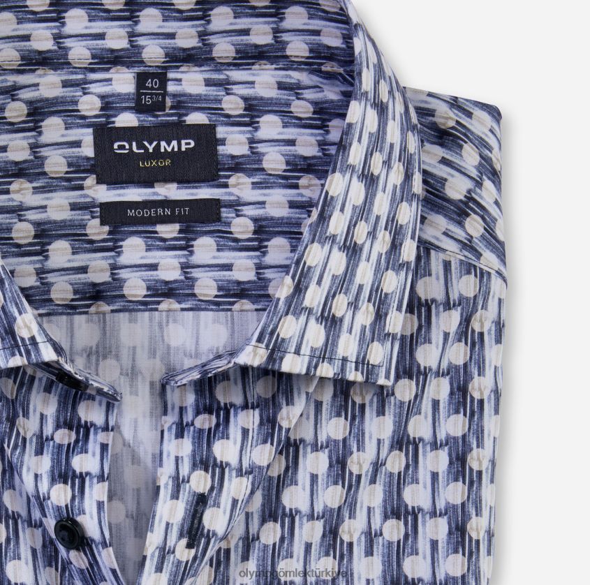Giyim OLYMP luxor modern kesim, iş gömleği, global kent, doğal PL4DLH960 - Görsel 2
