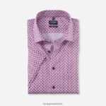 Giyim OLYMP Luxor modern kesim, iş gömleği, global kent, fuşya PL4DLH1186