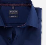 Giyim OLYMP Luxor modern kesim, iş gömleği, global kent, gece mavisi PL4DLH1328 - Görsel 2