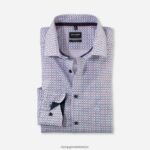 Giyim OLYMP Luxor modern kesim, iş gömleği, global kent, kırmızı PL4DLH1216