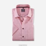 Giyim OLYMP Luxor modern kesim, iş gömleği, global kent, kırmızı PL4DLH1223