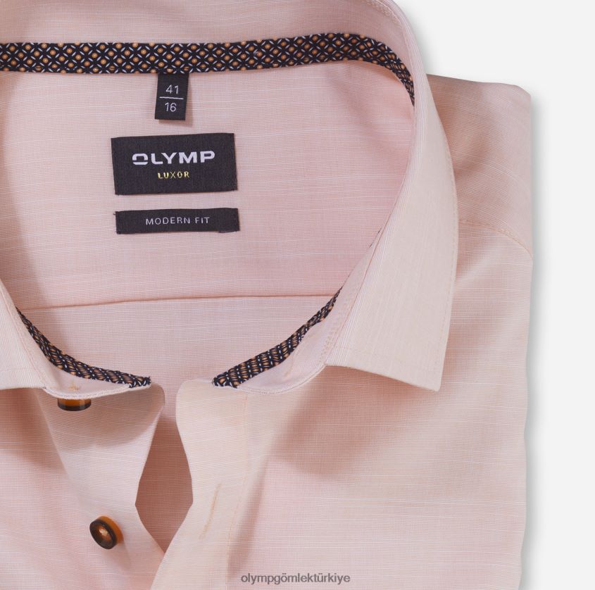 Giyim OLYMP Luxor modern kesim, iş gömleği, global kent, mandalina PL4DLH1313 - Görsel 2
