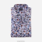 Giyim OLYMP Luxor modern kesim, iş gömleği, global kent, turuncu PL4DLH1159