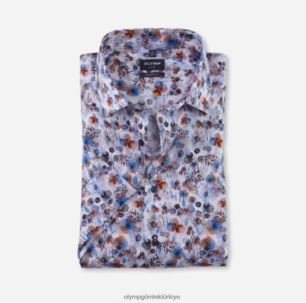 Giyim OLYMP Luxor modern kesim, iş gömleği, global kent, turuncu PL4DLH1159