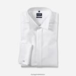 Giyim OLYMP Luxor modern kesim, iş gömleği, kanat, beyaz PL4DLH1028