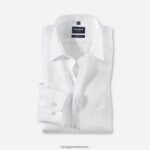 Giyim OLYMP Luxor modern kesim, iş gömleği, yeni kent, beyaz PL4DLH989