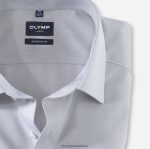 Giyim OLYMP Luxor modern kesim, iş gömleği, yeni kent, gümüş grisi PL4DLH1388 - Görsel 2