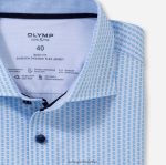 Giyim OLYMP seviye beş 24/7 vücuda oturan, iş gömleği, kent, bleu PL4DLH365 - Görsel 2