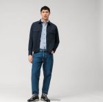 Giyim OLYMP seviye beş 24/7 vücuda oturan, iş gömleği, kent, bleu PL4DLH550 - Görsel 2