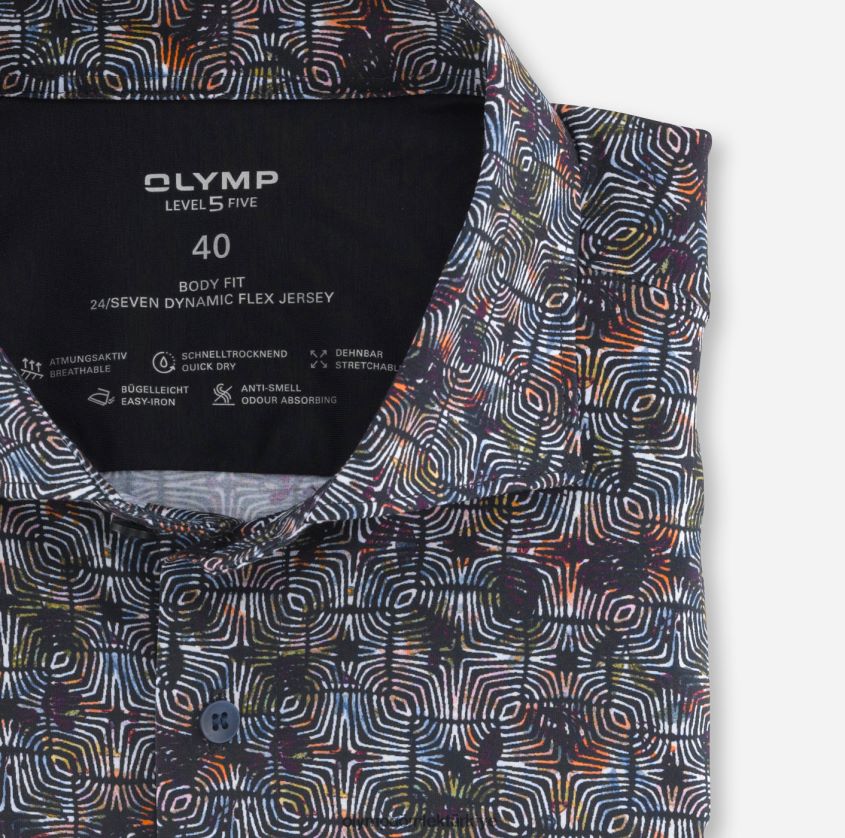 Giyim OLYMP seviye beş 24/7 vücuda oturan, iş gömleği, kent, garnet PL4DLH820 - Görsel 2