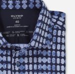 Giyim OLYMP seviye beş 24/7 vücuda oturan, iş gömleği, kent, marine PL4DLH556 - Görsel 2