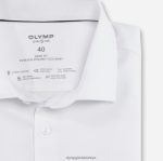 Giyim OLYMP seviye beş 24/7 vücuda oturan, iş gömleği, modern kent, beyaz PL4DLH461 - Görsel 2