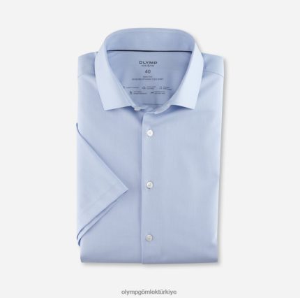 Giyim OLYMP seviye beş 24/7 vücuda oturan, iş gömleği, modern kent, bleu PL4DLH504
