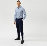Giyim OLYMP seviye beş 24/7 vücuda oturan, iş gömleği, modern kent, bleu PL4DLH736 - Görsel 2