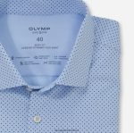 Giyim OLYMP seviye beş 24/7 vücuda oturan, iş gömleği, modern kent, bleu PL4DLH832 - Görsel 2