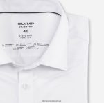 Giyim OLYMP seviye beş 24/7 vücuda oturan, iş gömleği, new york kent, beyaz PL4DLH403 - Görsel 2