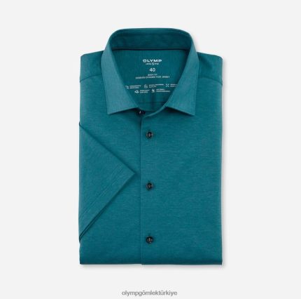 Giyim OLYMP seviye beş 24/7 vücuda oturan, iş gömleği, new york kent, zümrüt PL4DLH531