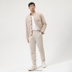 Giyim OLYMP seviye beş smart casual kaban, gündelik gömlek, bej PL4DLH1972 - Görsel 2