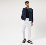 Giyim OLYMP seviye beş smart casual kaban, gündelik gömlek, deniz PL4DLH1962 - Görsel 2