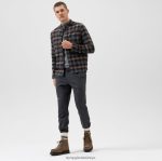 Giyim OLYMP seviye beş smart casual kaban, gündelik gömlek, dik yaka, karamel PL4DLH1960 - Görsel 2