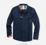 Giyim OLYMP seviye beş smart casual kaban, gündelik gömlek, kent, gece mavisi PL4DLH1956