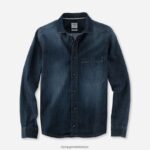 Giyim OLYMP seviye beş smart casual kaban, gündelik gömlek, kent, marine PL4DLH1983