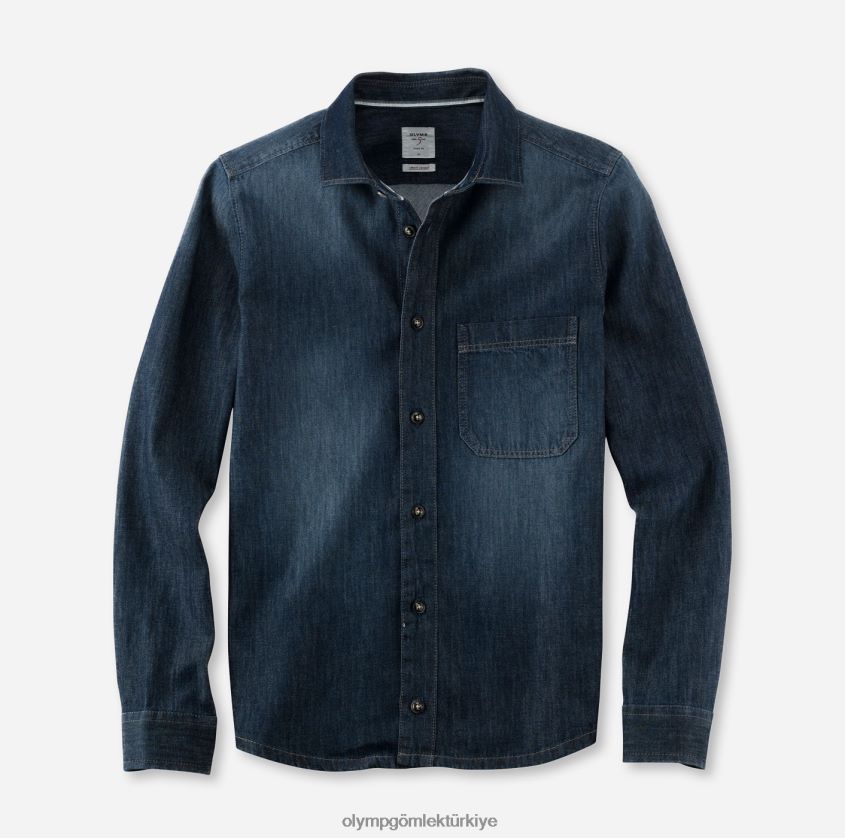Giyim OLYMP seviye beş smart casual kaban, gündelik gömlek, kent, marine PL4DLH1983 - Görsel 1