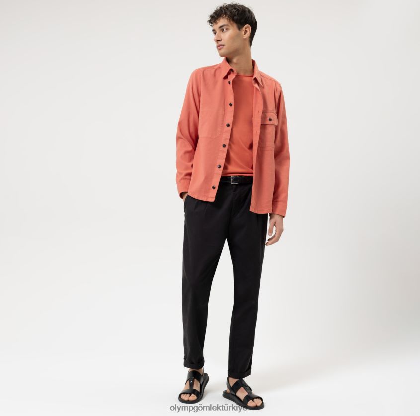 Giyim OLYMP seviye beş smart casual kaban, gündelik gömlek, sienna PL4DLH1967 - Görsel 2