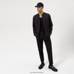 Giyim OLYMP seviye beş smart casual kaban, gündelik gömlek, siyah PL4DLH1965 - Görsel 2