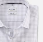 Giyim OLYMP seviye beş vücuda oturan, iş gömleği, modern kent, açık gri PL4DLH452 - Görsel 2