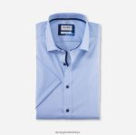 Giyim OLYMP seviye beş vücuda oturan, iş gömleği, modern kent, bleu PL4DLH393