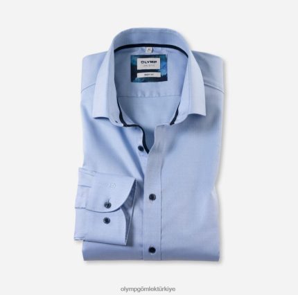 Giyim OLYMP seviye beş vücuda oturan, iş gömleği, modern kent, bleu PL4DLH754