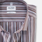 Giyim OLYMP seviye beş vücuda oturan, iş gömleği, modern kent, kahverengi PL4DLH726 - Görsel 2