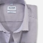Giyim OLYMP seviye beş vücuda oturan, iş gömleği, modern kent, kahverengi PL4DLH814 - Görsel 2