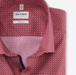 Giyim OLYMP seviye beş vücuda oturan, iş gömleği, modern kent, kırmızı PL4DLH539 - Görsel 2
